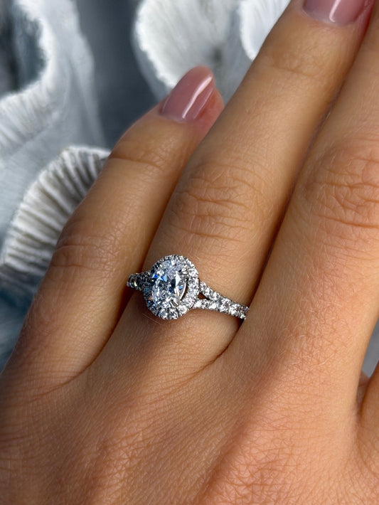 GOC 925 Sterling Silver Cz 1.48 ct Ring Size 7