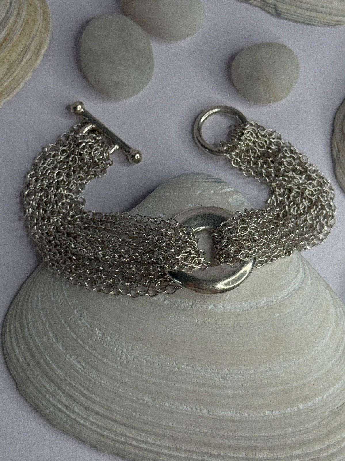 Elegant Design 925 Sterling Silver Bracelet Length 8