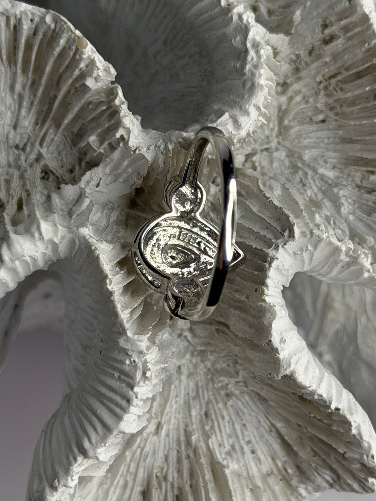 925 Sterling Silver Diamond Ring Size 7