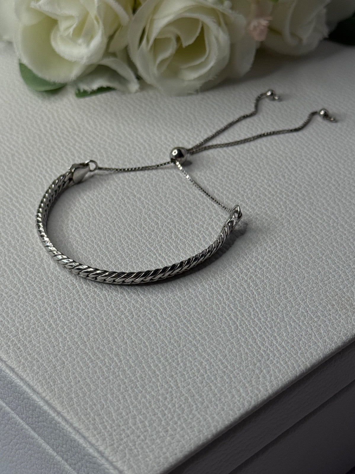 Classy Sizable 925 Sterling Silver Bracelet