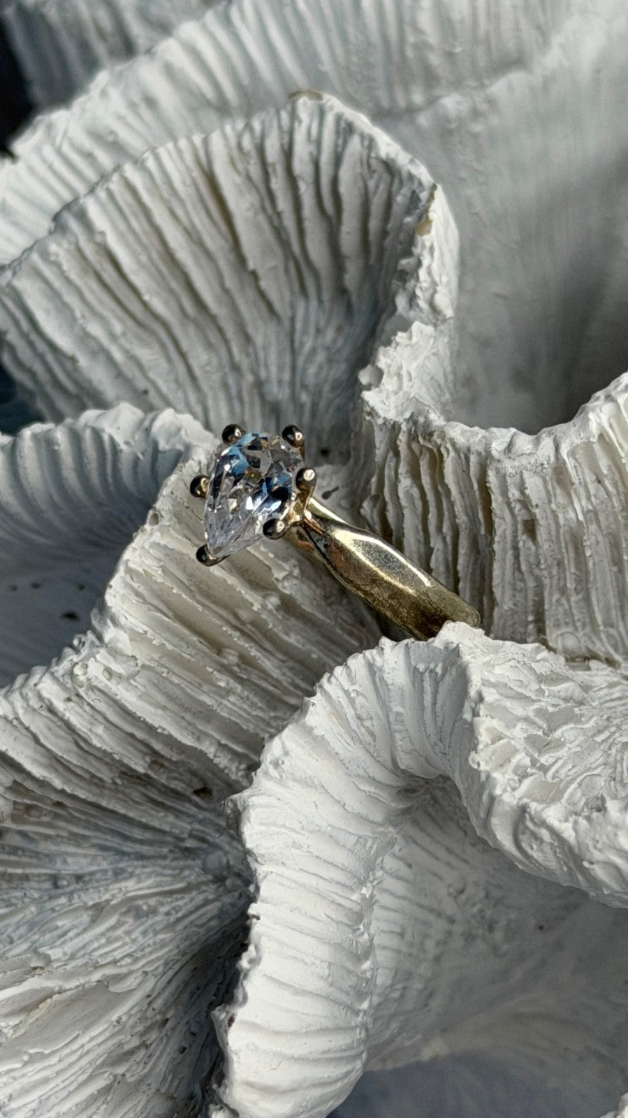 925 Sterling Silver Cz Ring Size 6.5