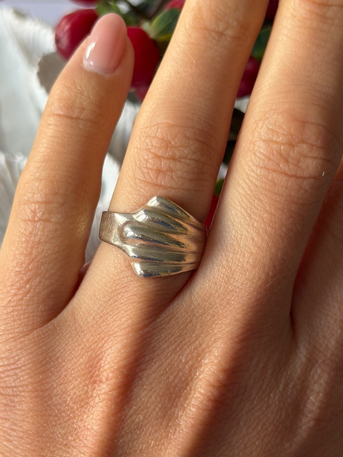 Mexico Vintage 925 Sterling Silver Ring Size 7.5
