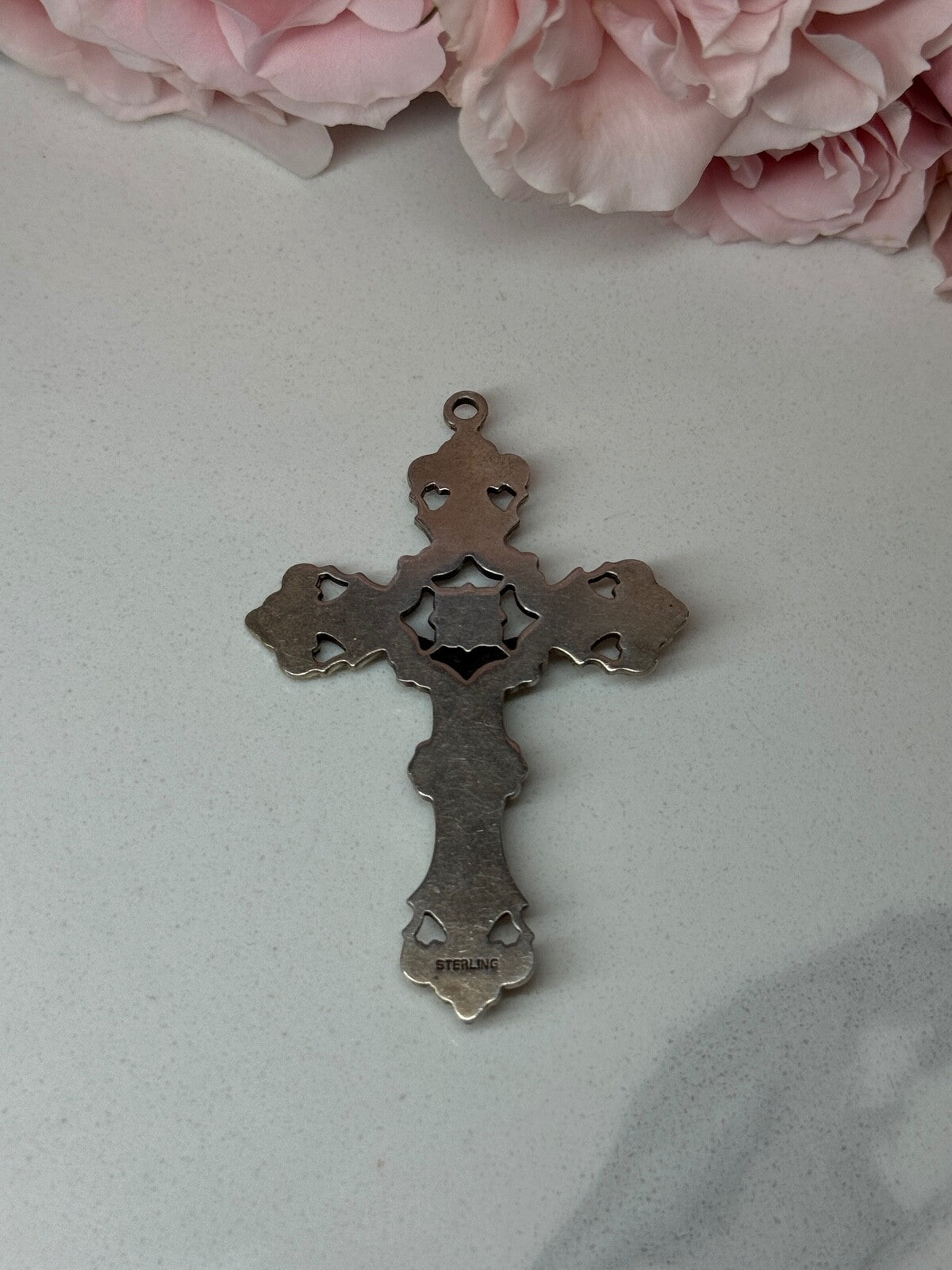 925 Sterling Silver Cross Length 2.3 In