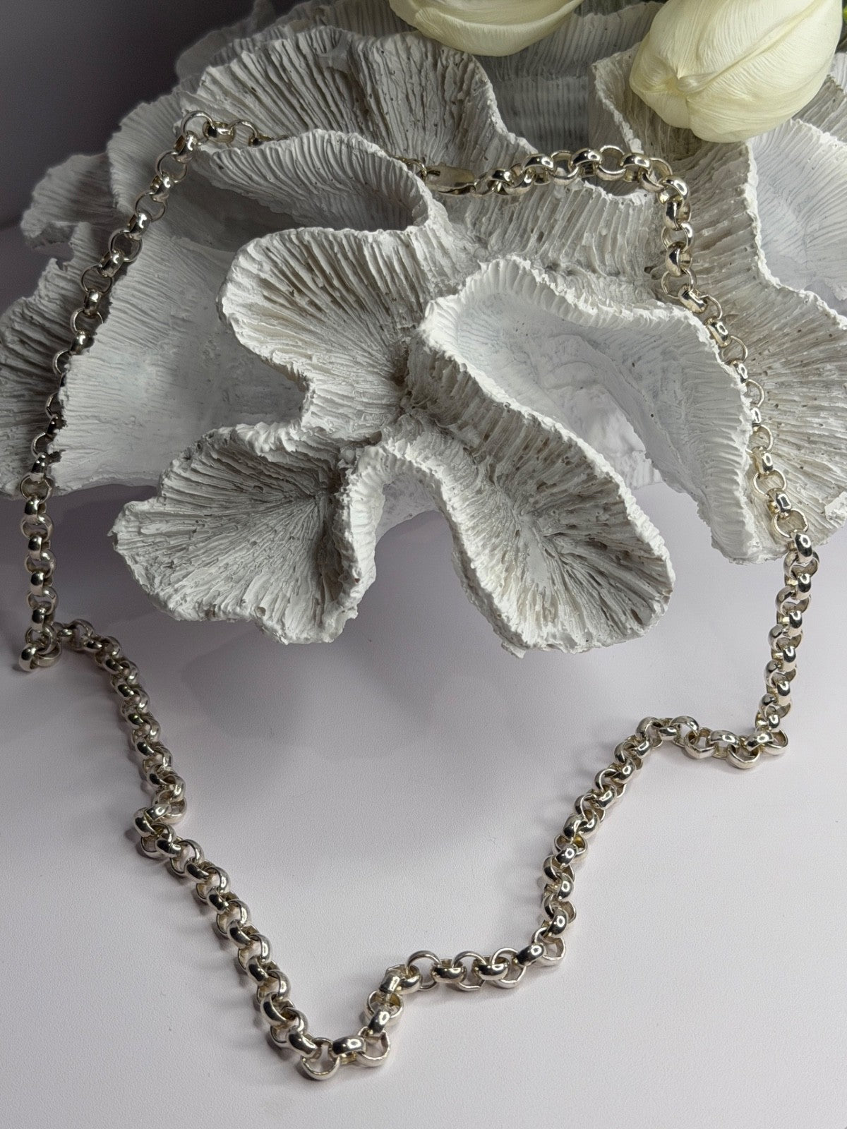 Prochain 925 Sterling Silver Chain Necklace Length 23 in