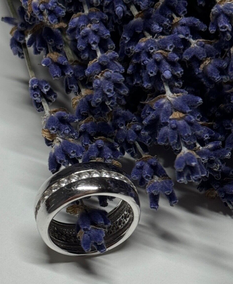 925 Sterling Silver CZ Ring Size 6