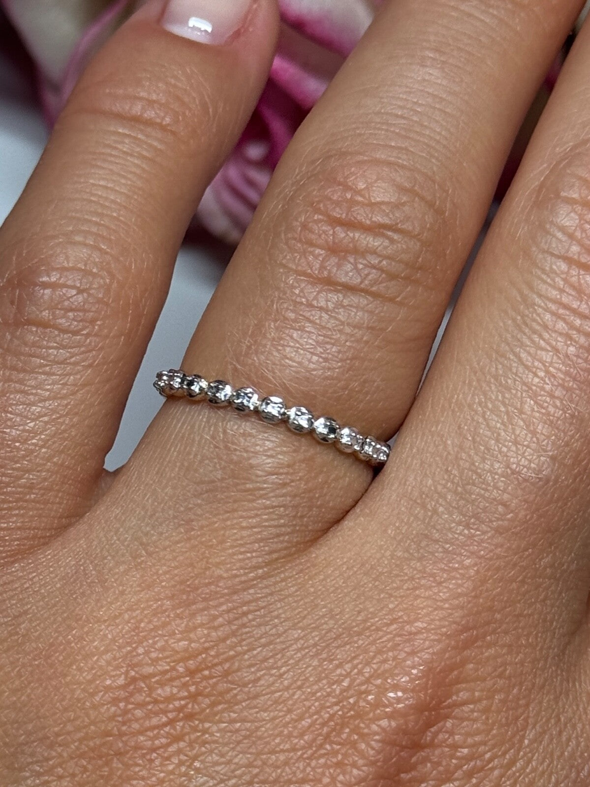925 Sterling Silver Gold Plated CZ Ring Size 6