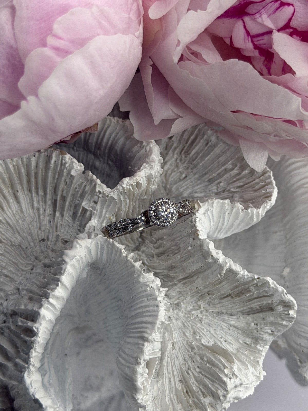 GOC 925 Sterling Silver tcw 0.50 Cz Ring Size 7