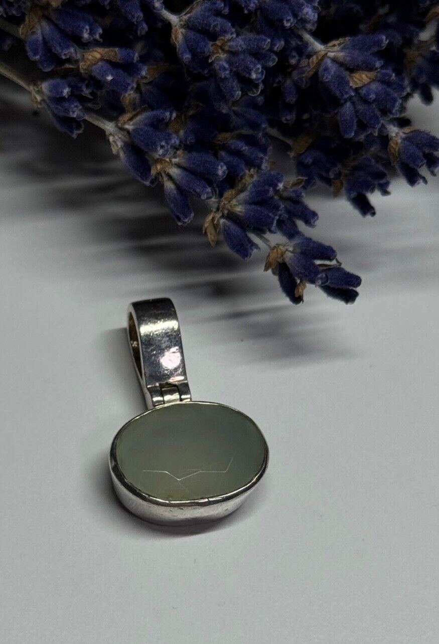 925 Sterling Silver Nephrite Pendant