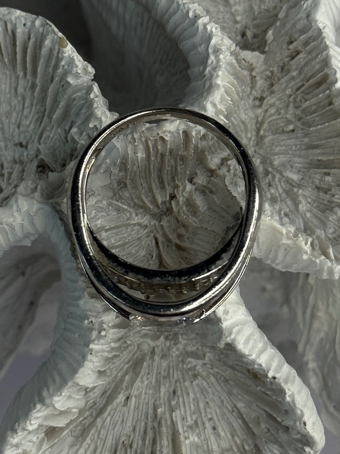 Elegant Design 925 Sterling Silver Cz Ring Size 10