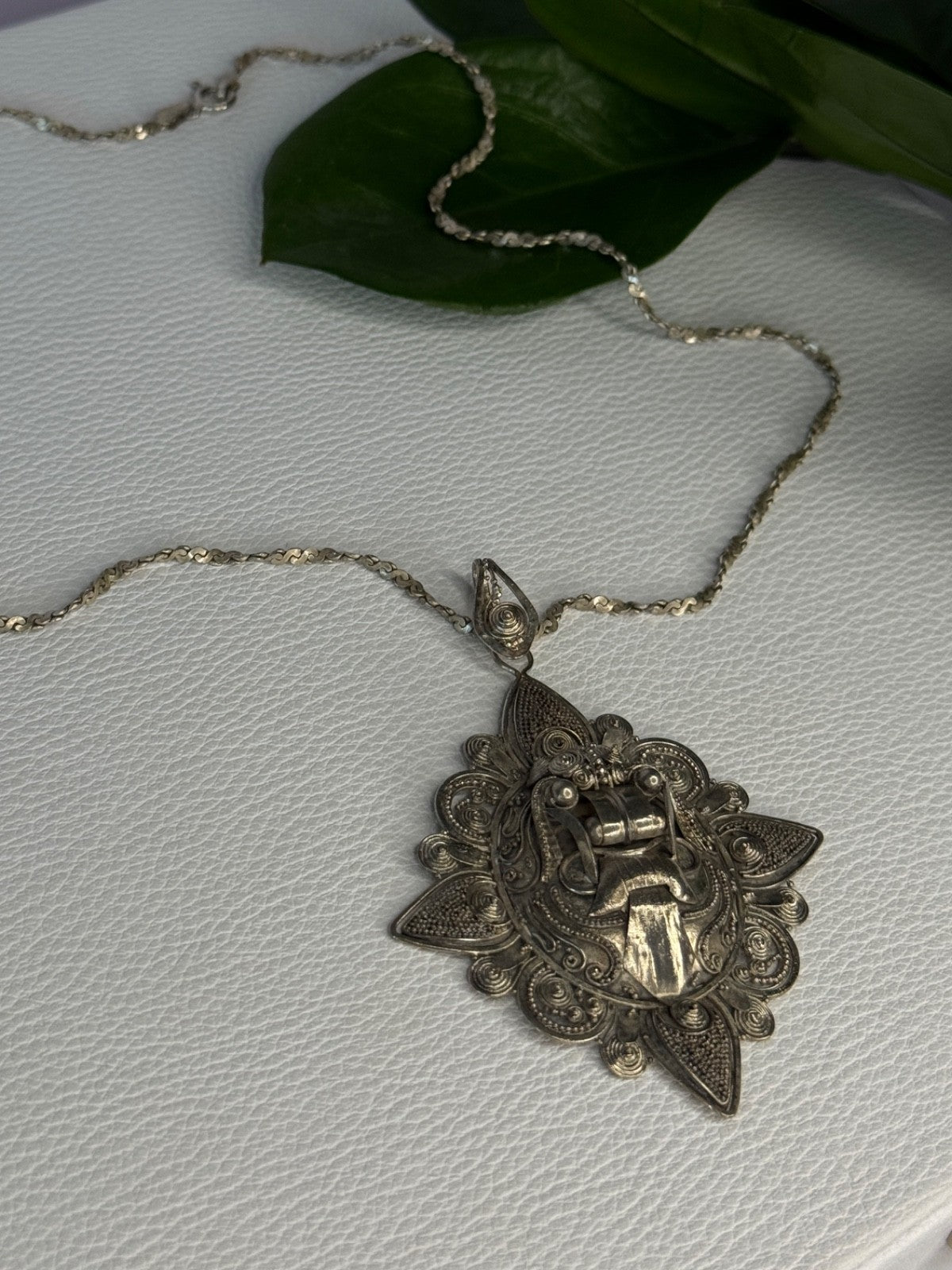 Vintage 925 Sterling Silver Necklace Length 18 Inch