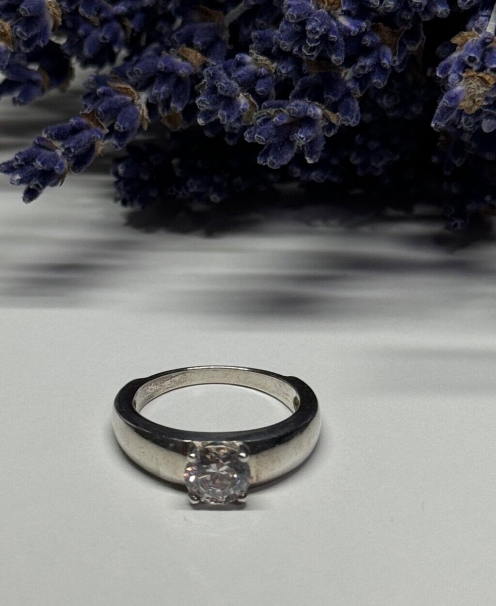 925 Sterling Silver CZ Ring Size 7