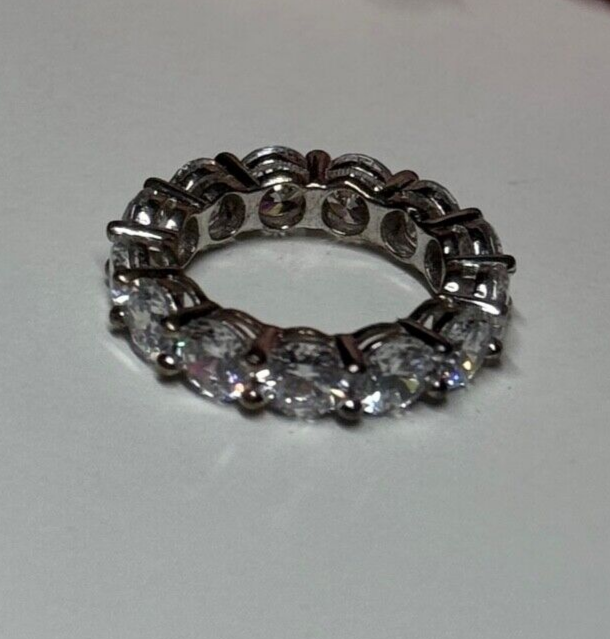 925 Sterling Silver CZ Ring Size 4