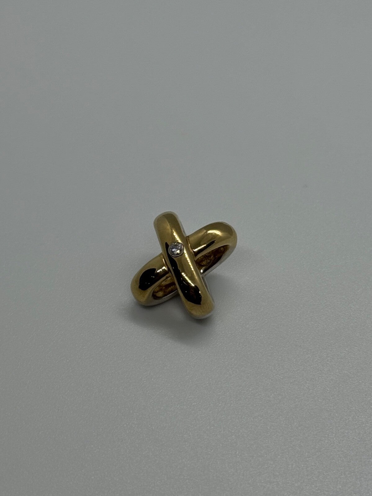 14K Yellow AND White Gold Pendant Lenght 17.3 mm