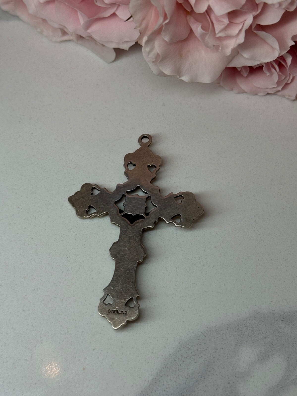 925 Sterling Silver Cross Length 2.3 In