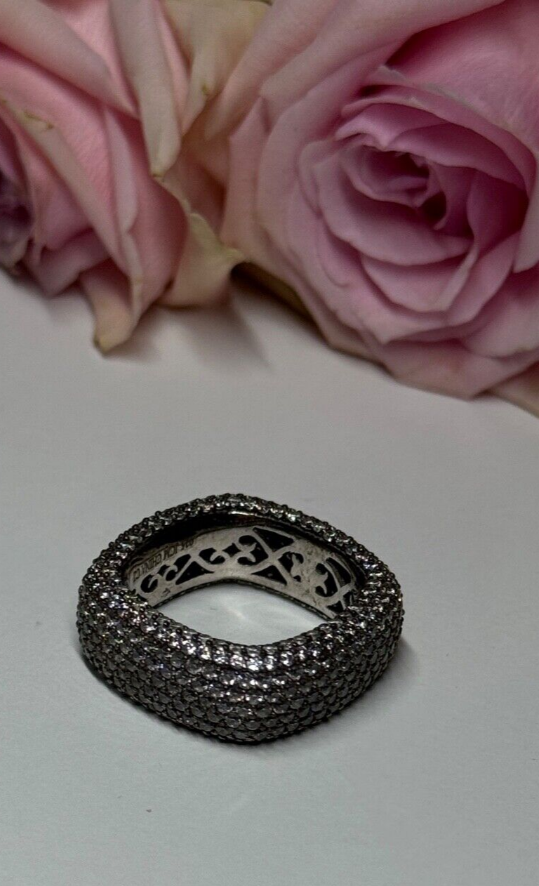 925 Sterling Silver CZ Ring Size 6