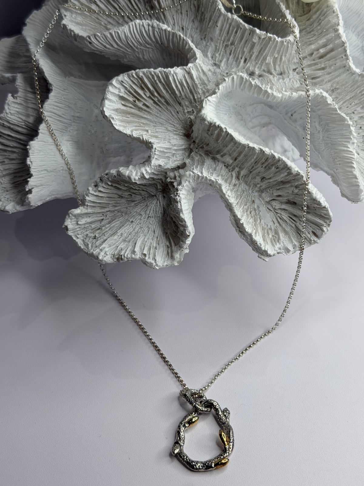 Dweck Diamonds 925 Sterling Silver & Gold Plated Diamonds Necklace