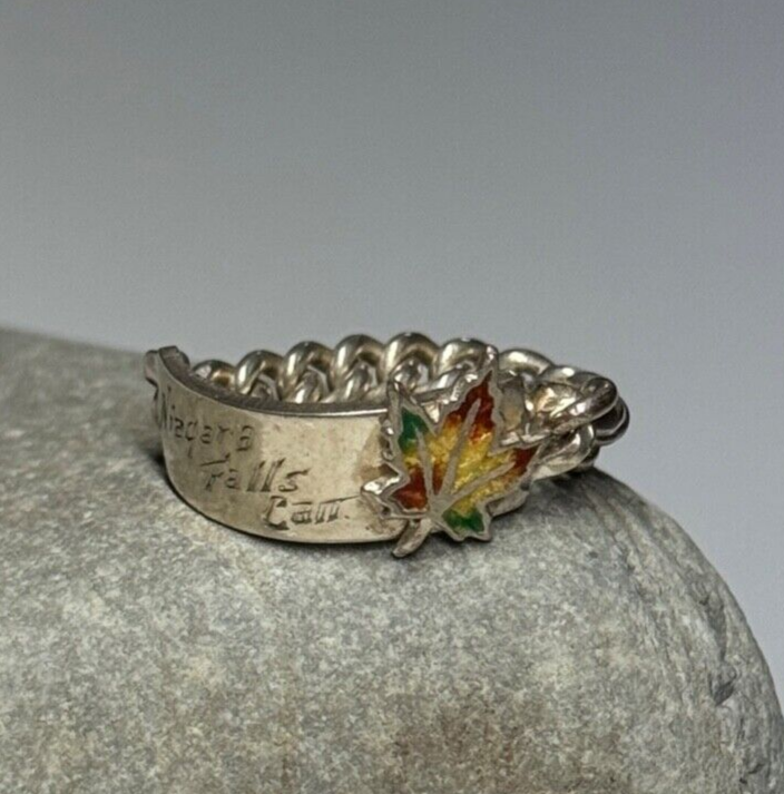 925 Sterling Silver Niagara Falls Canada Ring Size 5