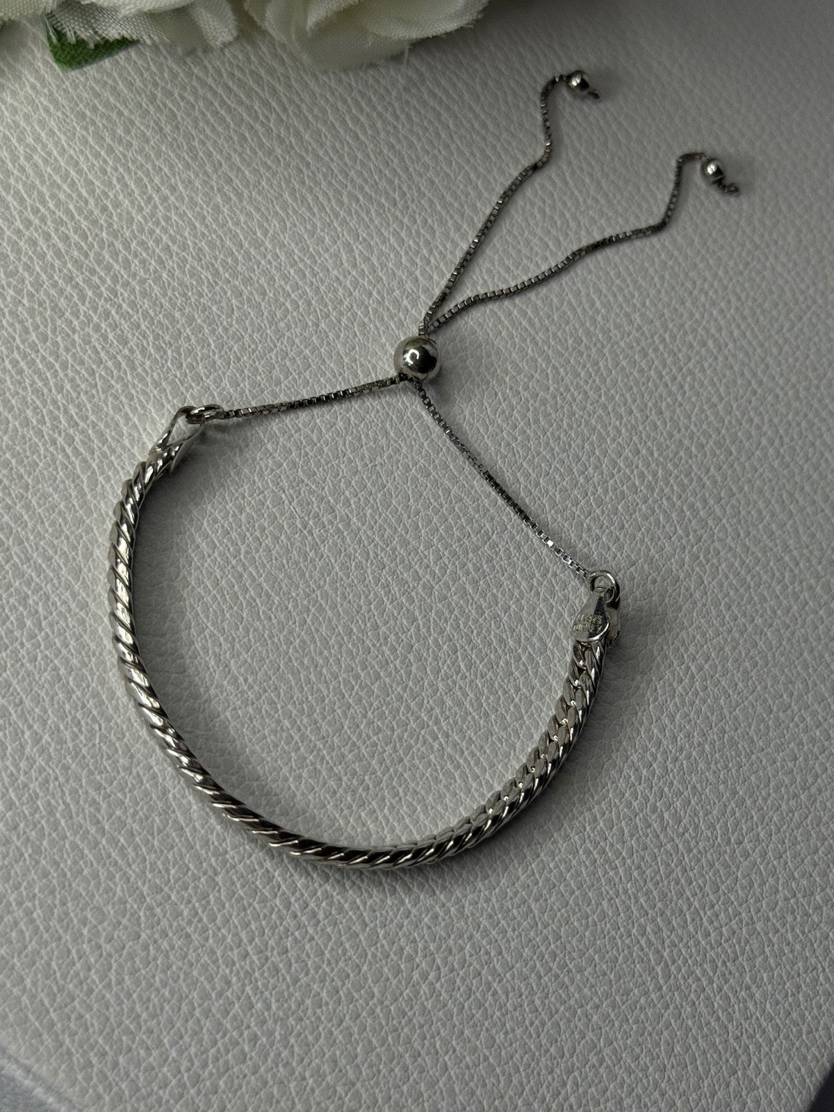 Classy Sizable 925 Sterling Silver Bracelet