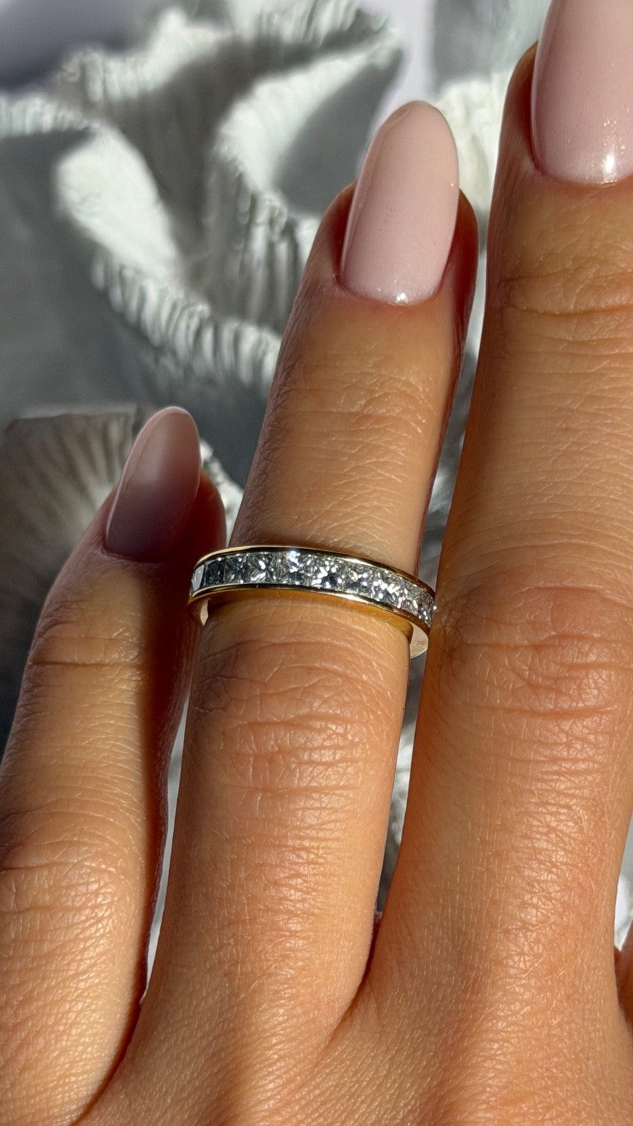 18K 750 Yellow Gold Diamond 1.09 ct Ring Size 5.5