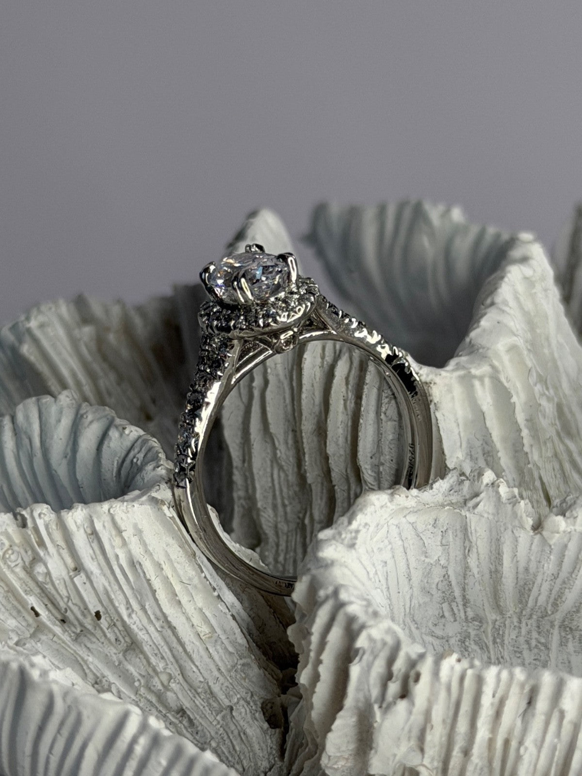 GOC 925 Sterling Silver Cz 1.48 ct Ring Size 7