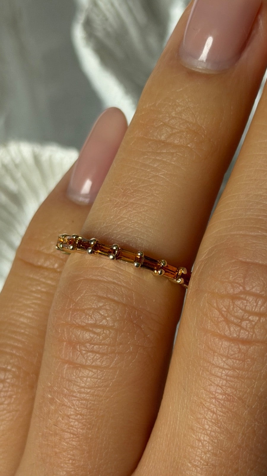 14K Yellow Gold Citrine Ring Size 5.5