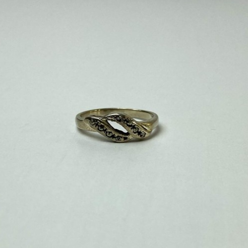 925 Sterling Silver Marcasites Ring Size 5.5
