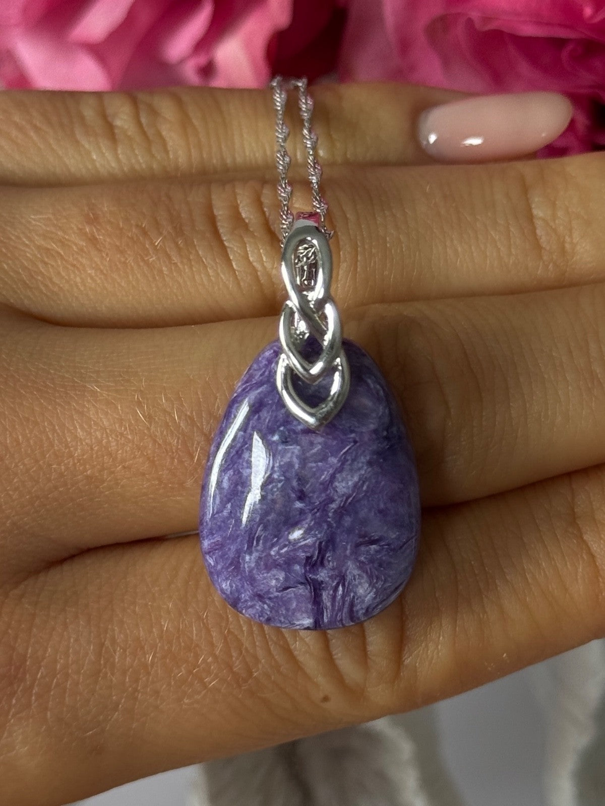 DK 925 Sterling Silver Chariote Necklace Length 20/18 inch