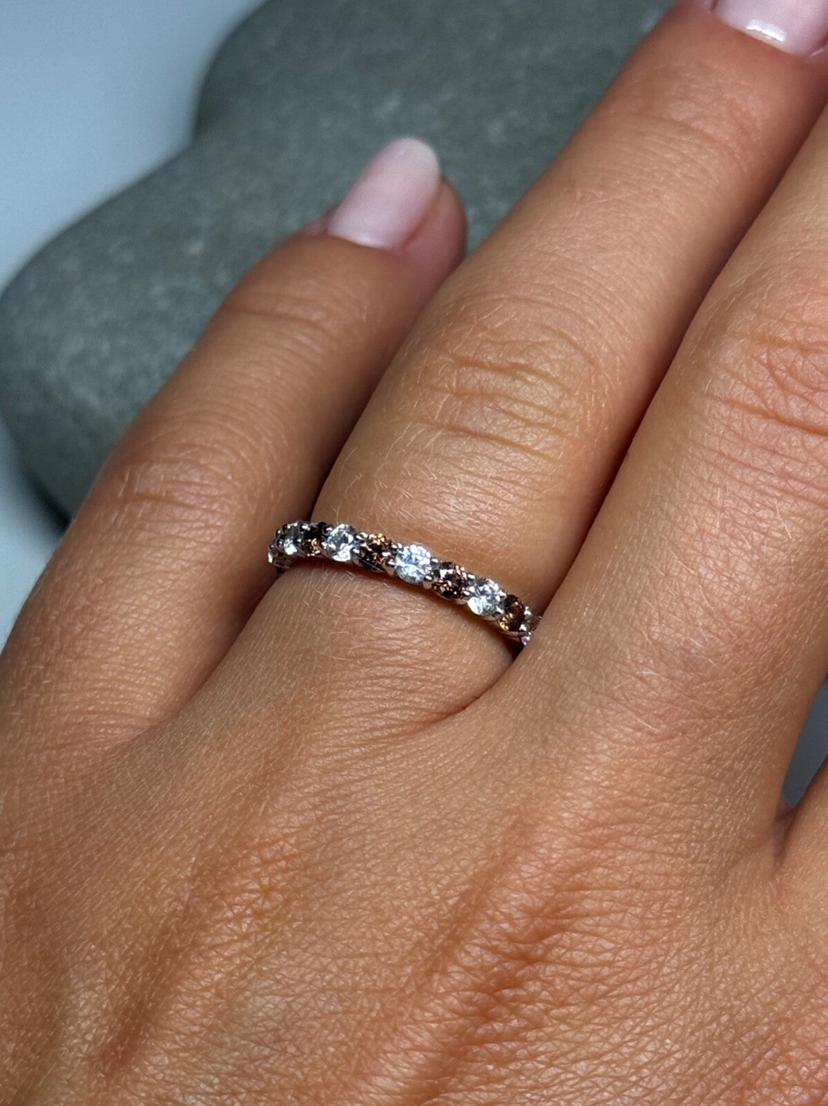 925 Sterling Silver CZ Ring Size 5.5