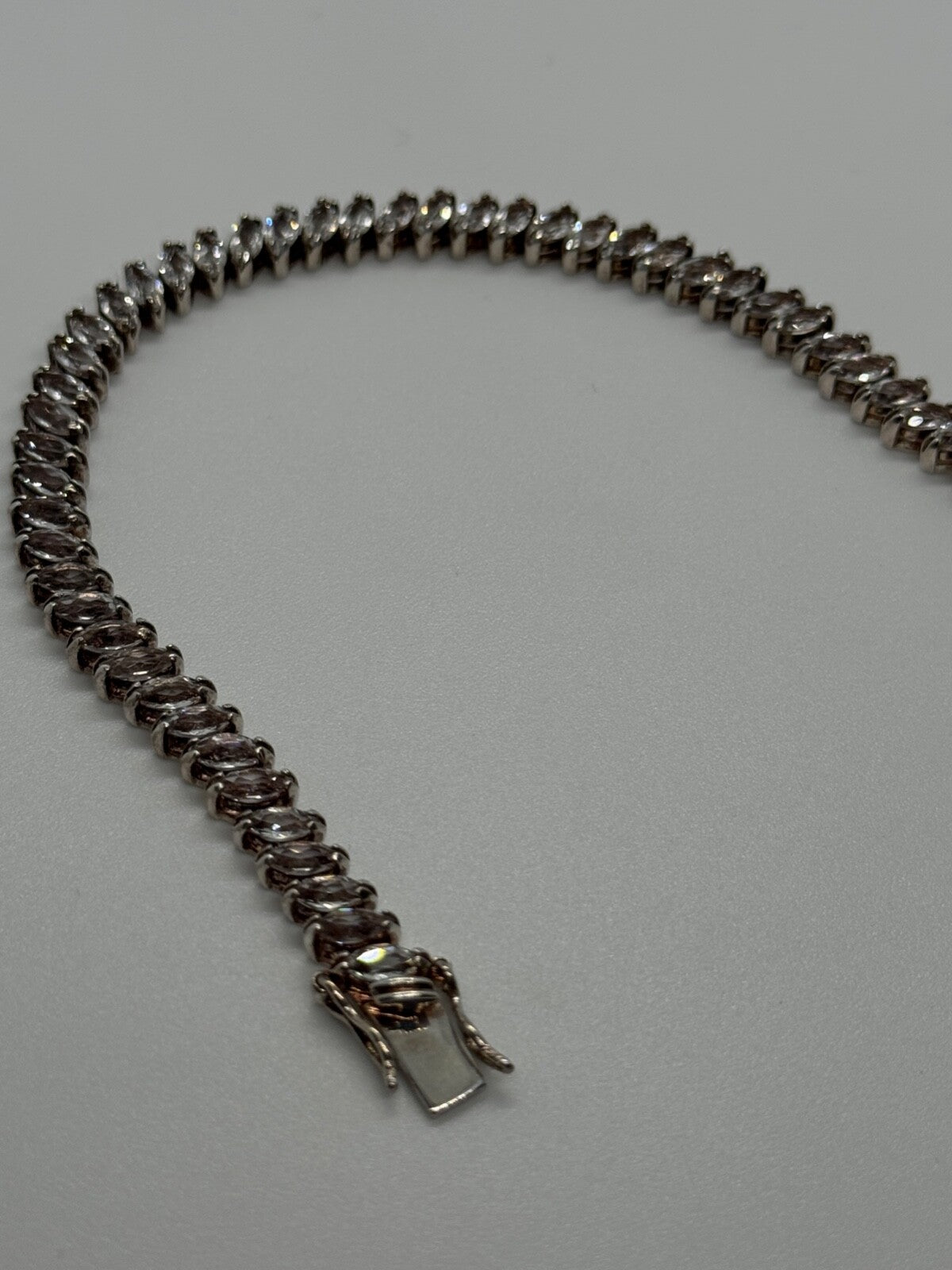 925 Sterling Silver Tourmalines Bracelet