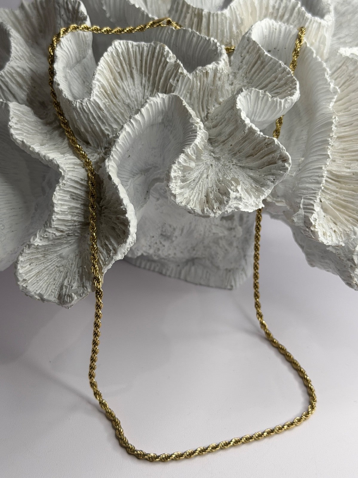 Italy 925 Sterling Silver Gold Plated Chain