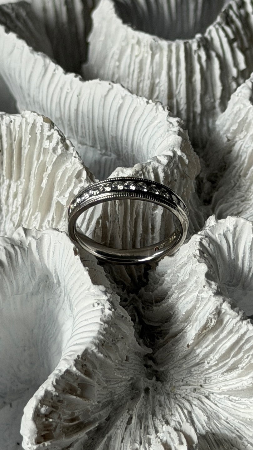Platinum Diamond 0.20 ct Ring Size 4.5