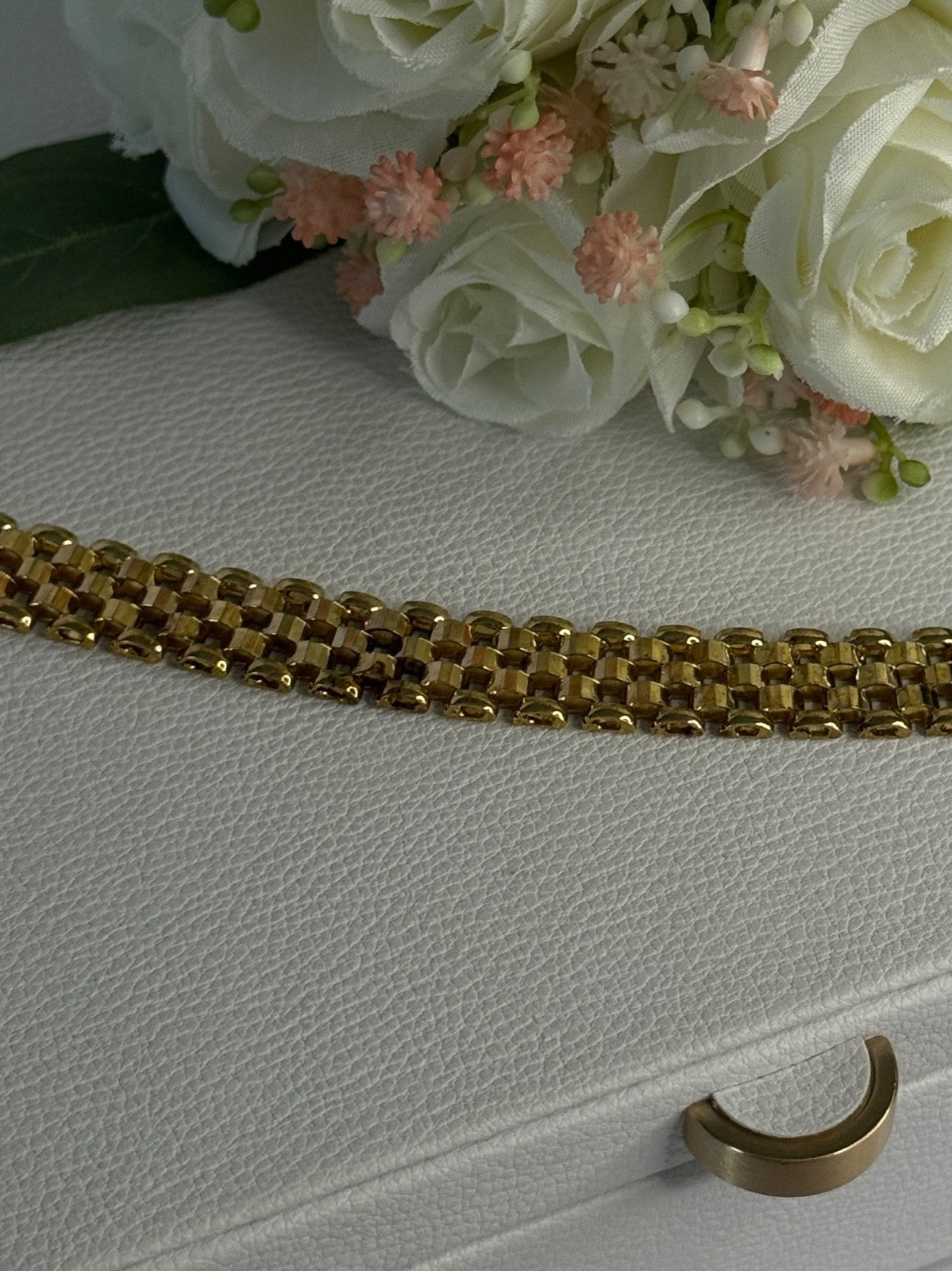 925 Sterling Silver Gold Plated Italy Milor Bracelet Length 7 Inch