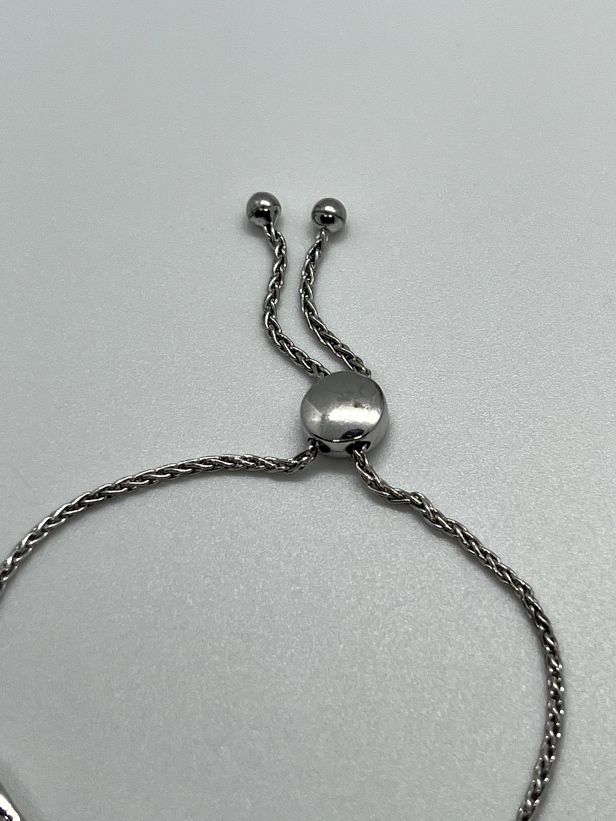 925 Sterling Silver Spinel & CZ Heart Bracelet