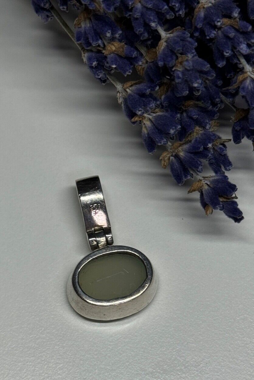 925 Sterling Silver Nephrite Pendant
