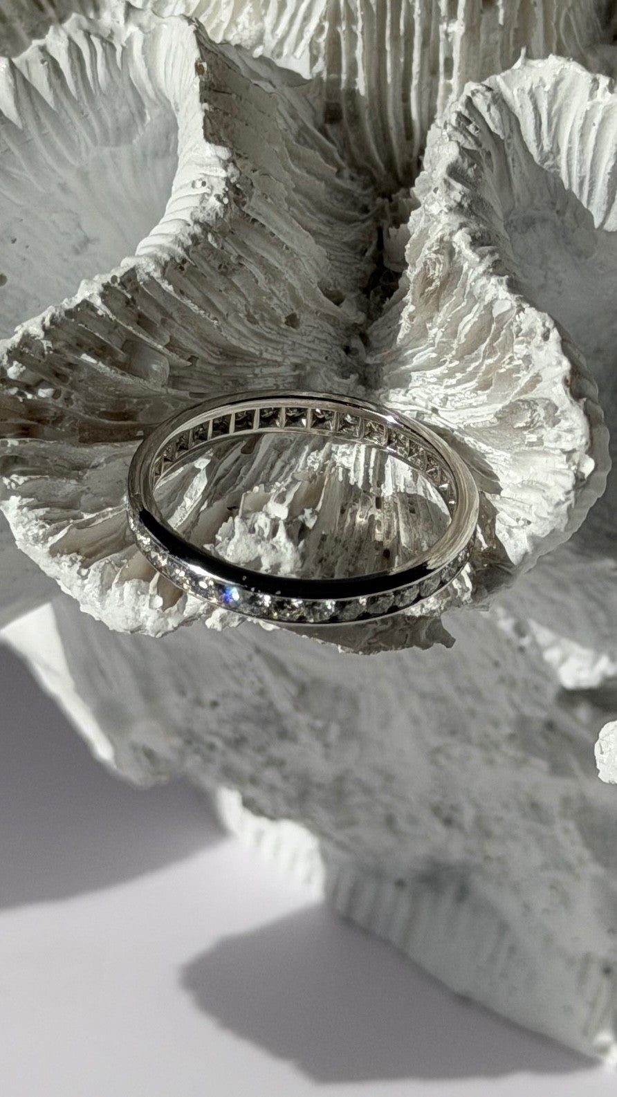 Platinum Diamond 1.10 ct Band Ring Size 10