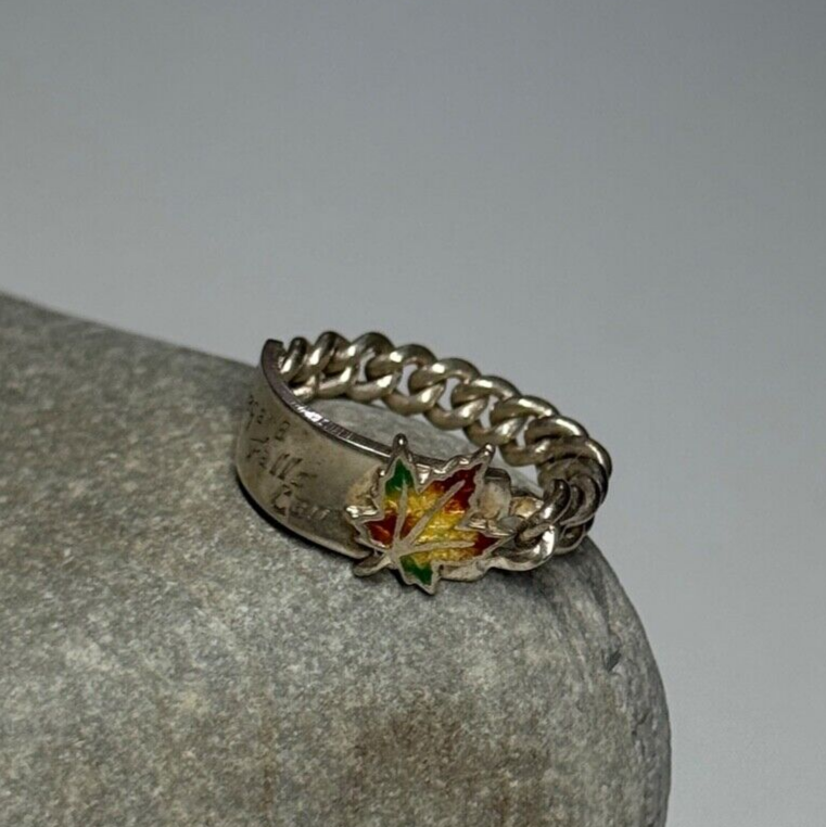 925 Sterling Silver Niagara Falls Canada Ring Size 5
