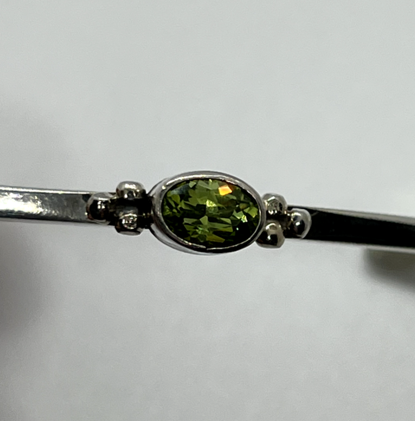 925 Sterling Silver Peridot Bracelet