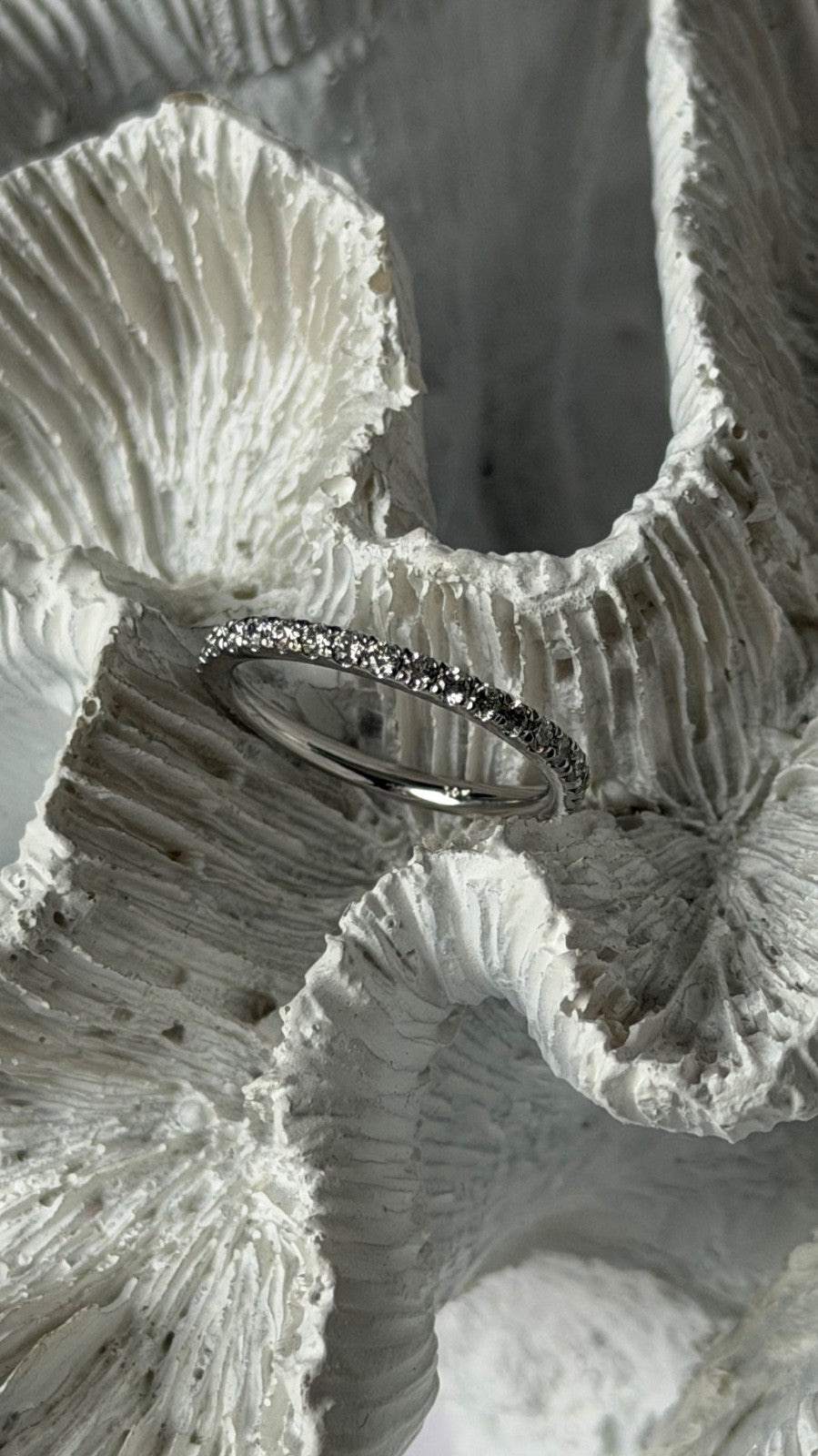 14K White Gold Diamond 0.46 carat Ring Size 5.5