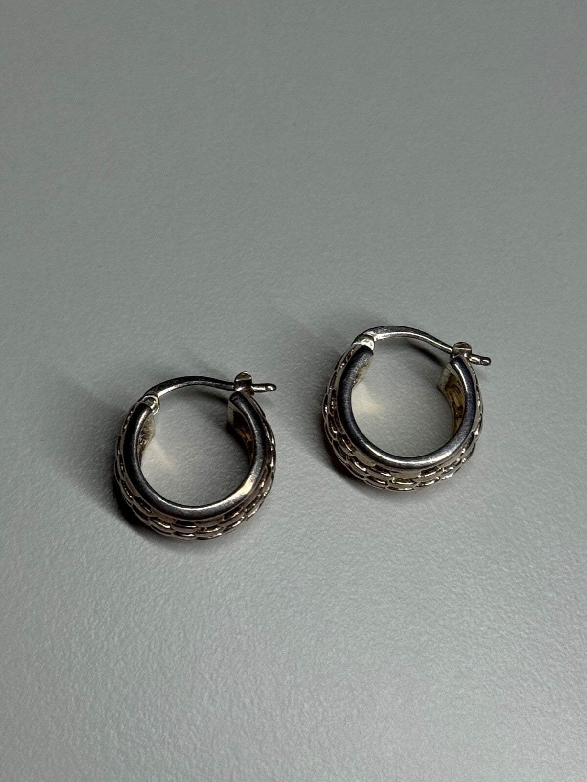 925 Sterling Silver Earrings Length 17 Mm