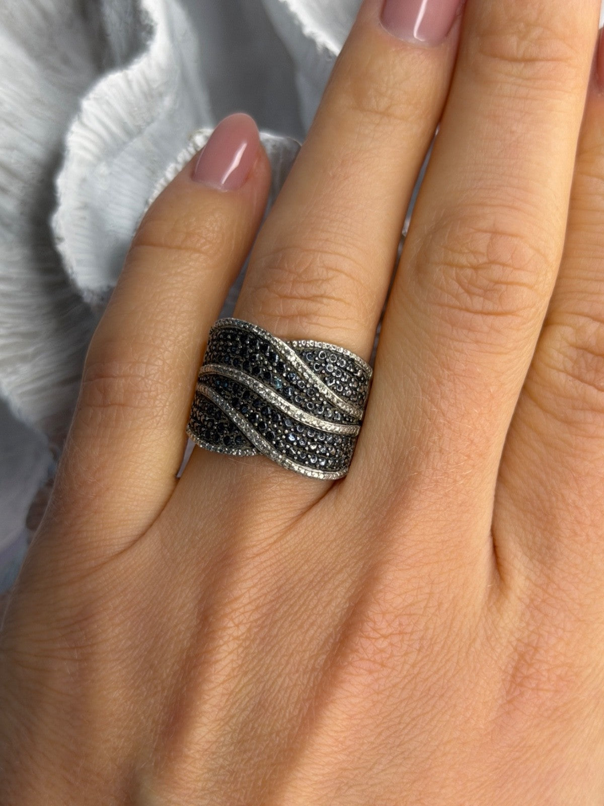 JWBR 925 Sterling Silver Spinel Ring Size 7