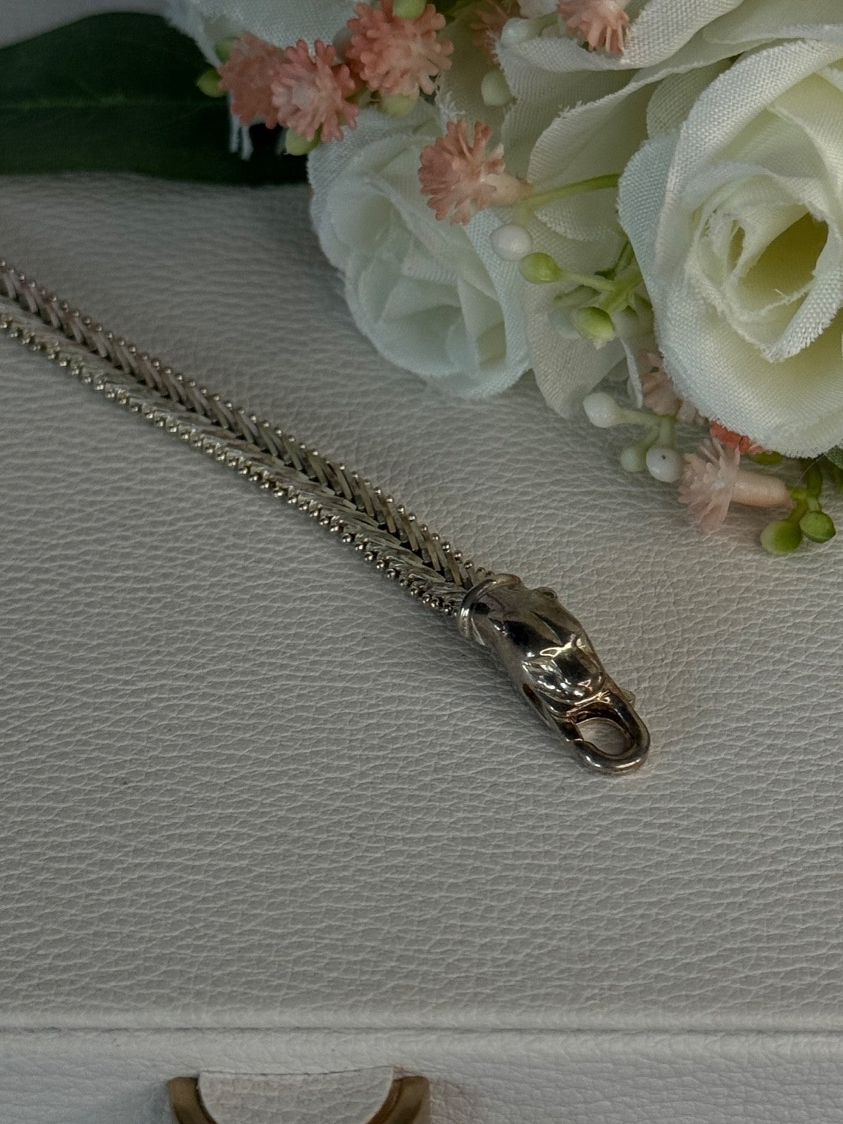 925 Sterling Silver Pantera Bracelet Length 8 Inch