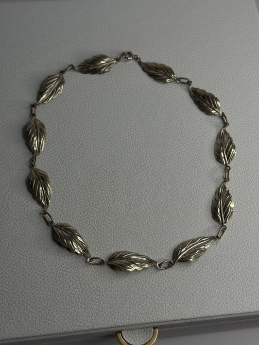 Danecraft 925 Sterling Silver Leaves Necklace Length 15 Inch