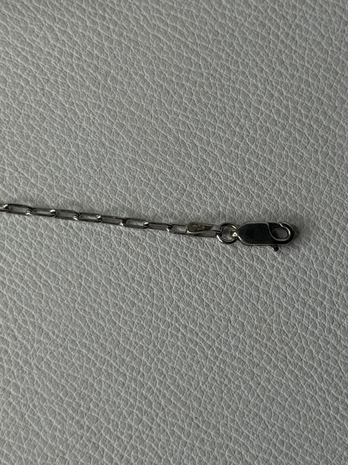 Sjd Acpl 925 Sterling Silver White Topaz Heart Bracelet Length 7.5 Inch