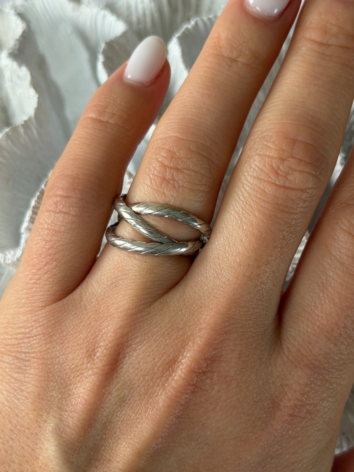 Trio 925 Sterling Silver Ring Size 7
