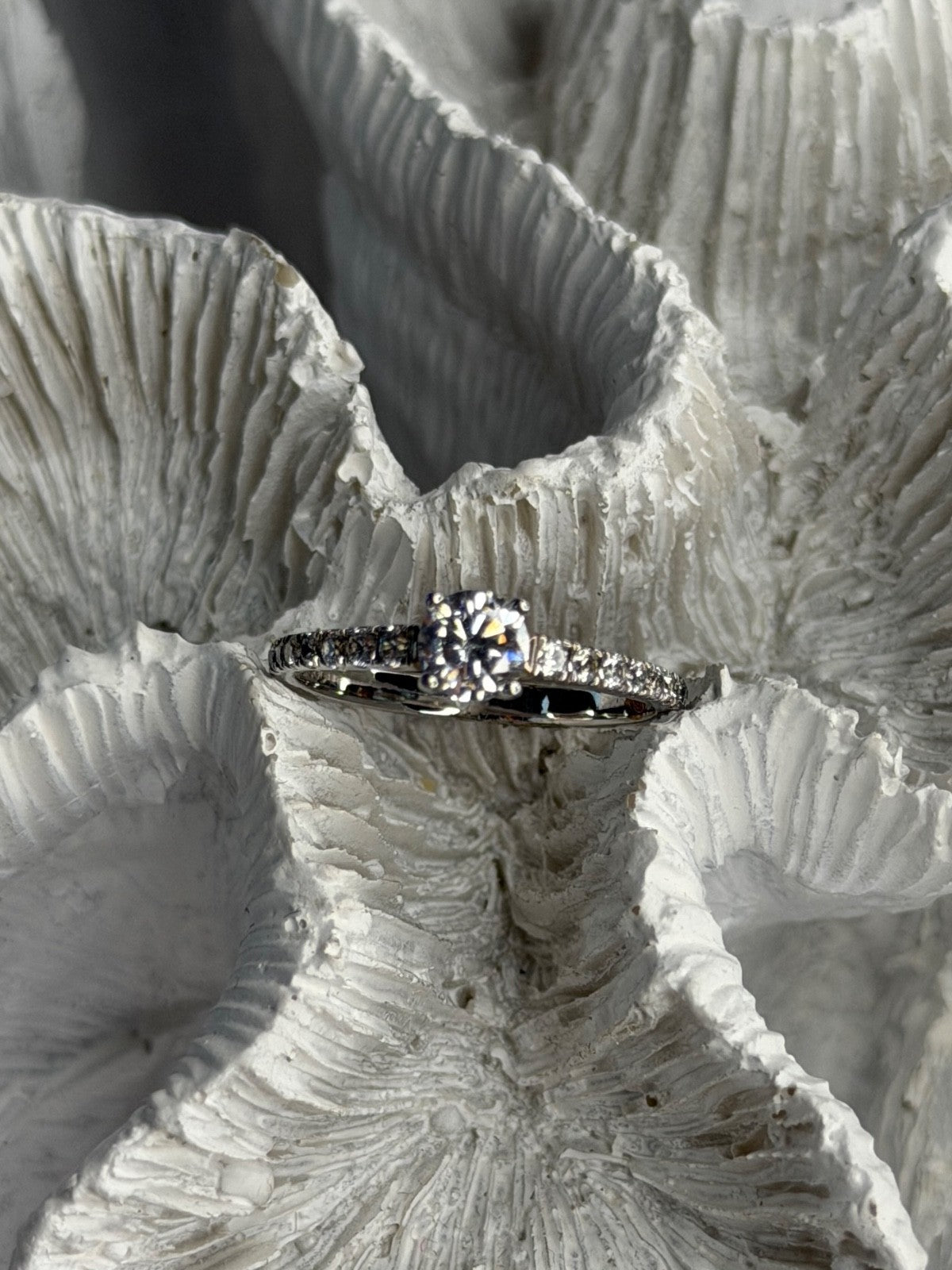 GOC 925 Sterling Silver Cz 0.84 ct Ring Size 7