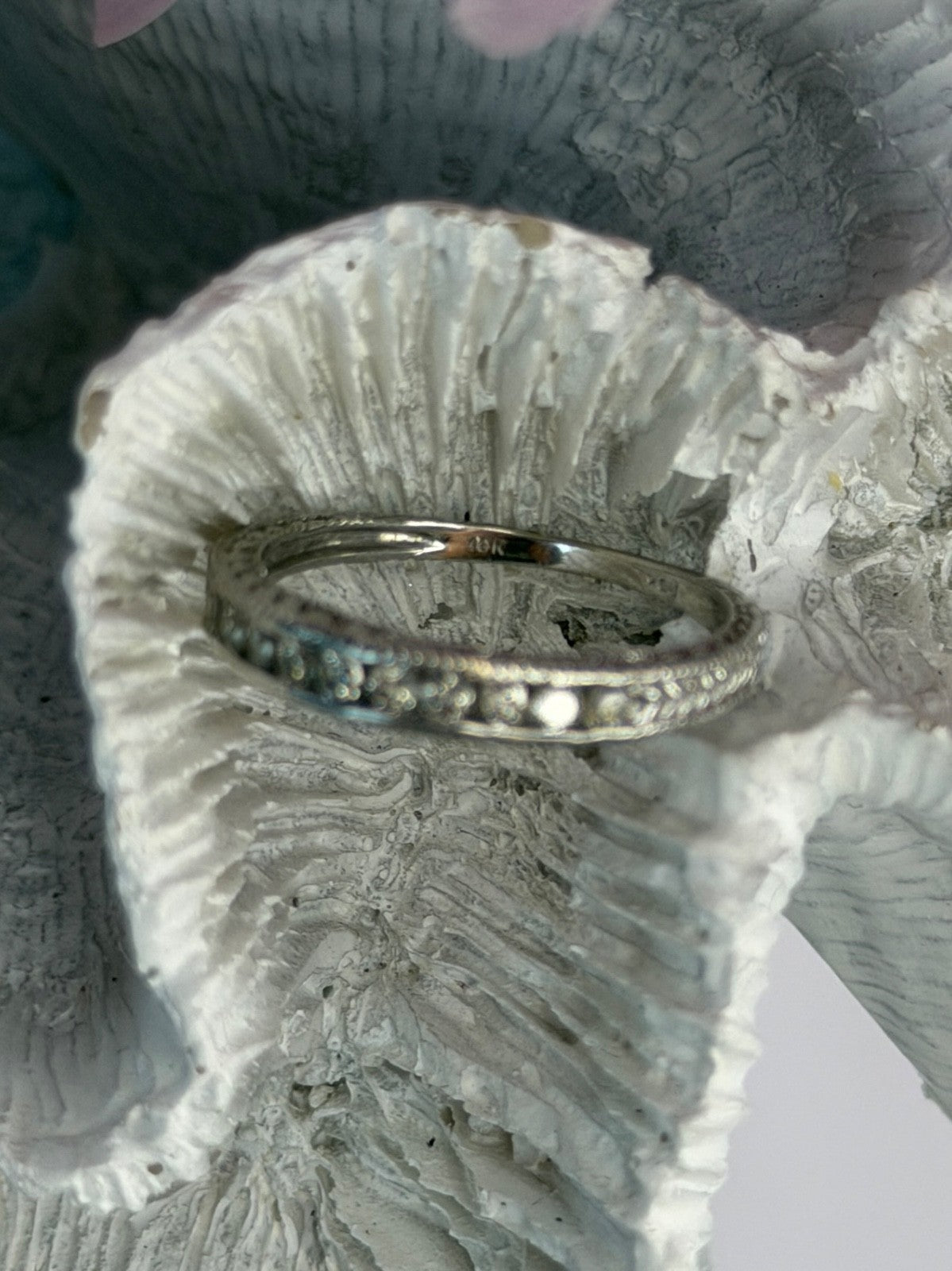 10K White Gold Diamond 0.30 ct Ring Size 7