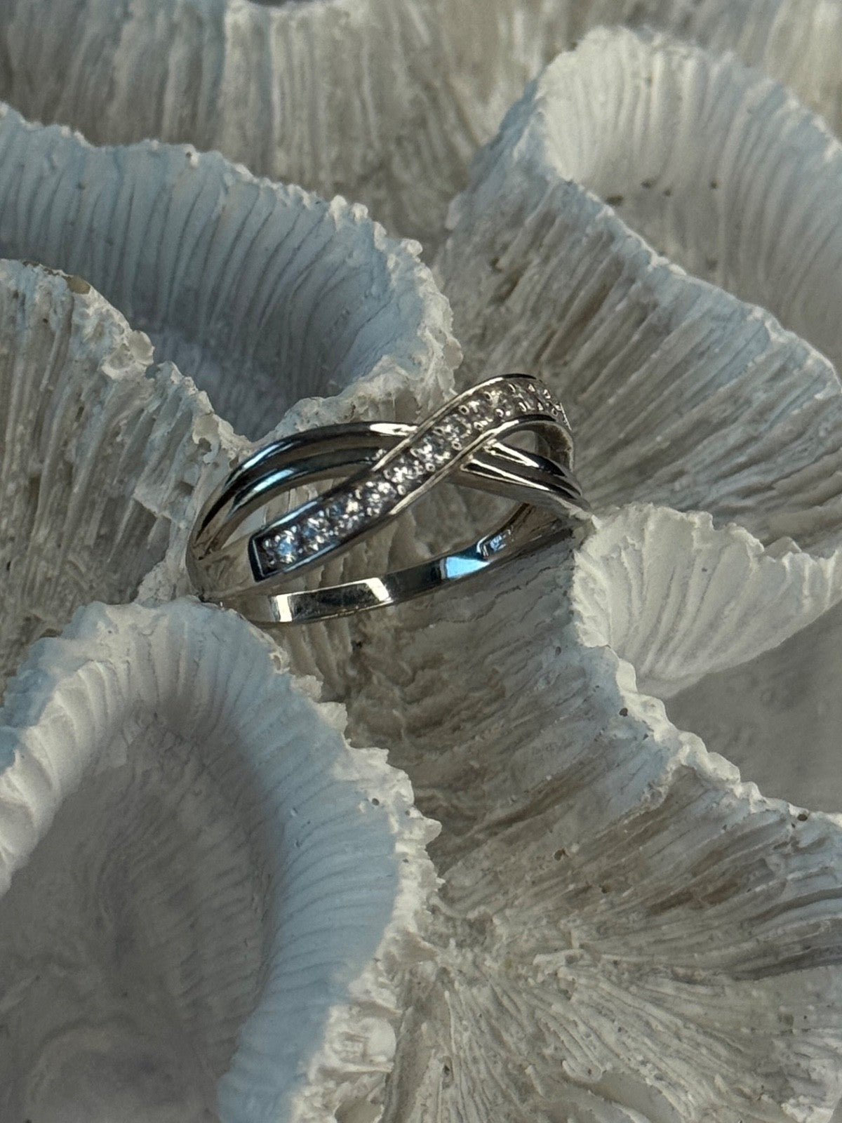 925 Sterling Silver Beryl Ring Size 9