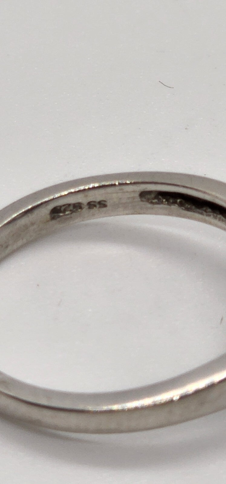 925 Sterling Silver Aquamarine Ring Size 6.5