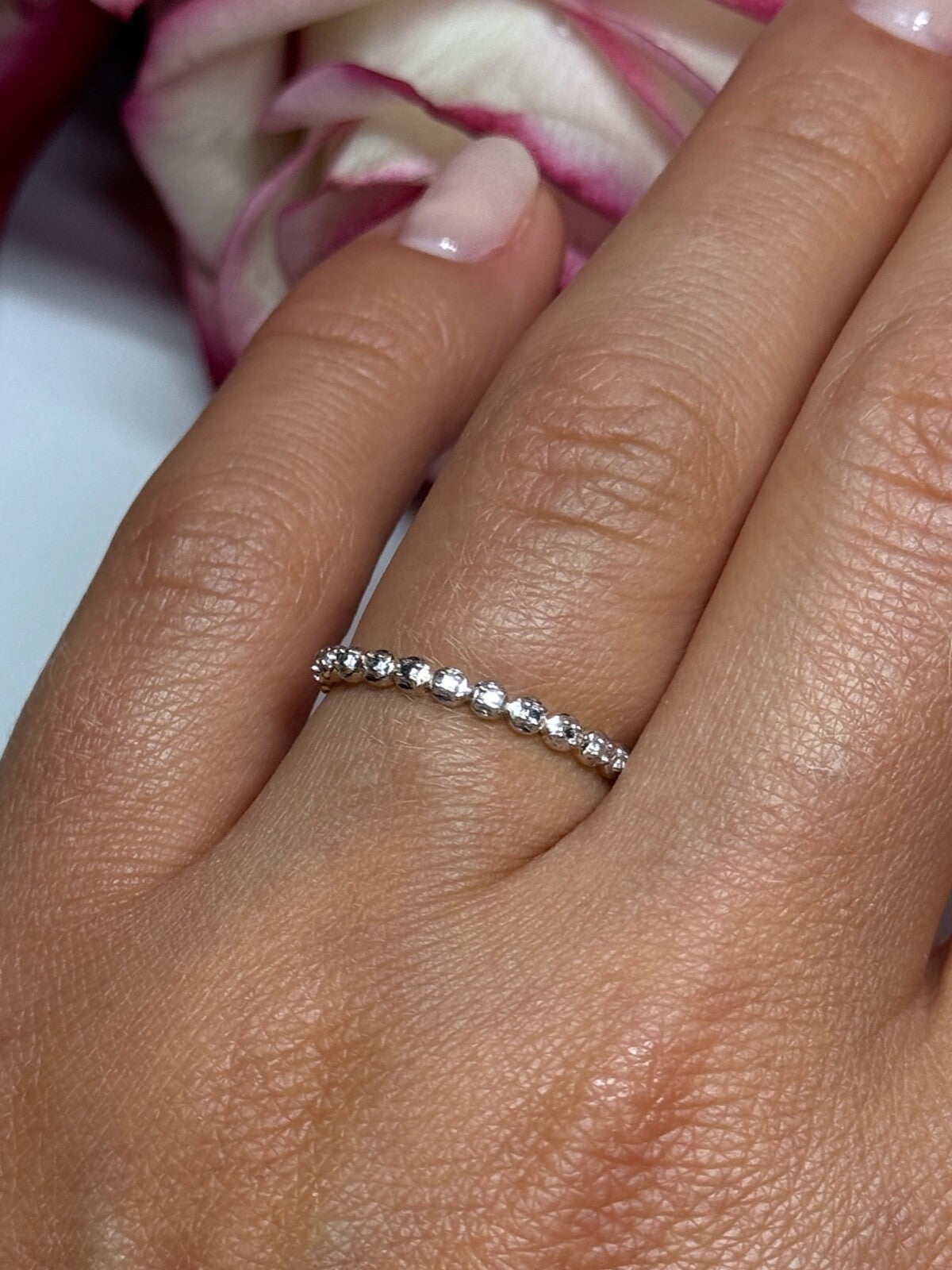 925 Sterling Silver Gold Plated CZ Ring Size 6