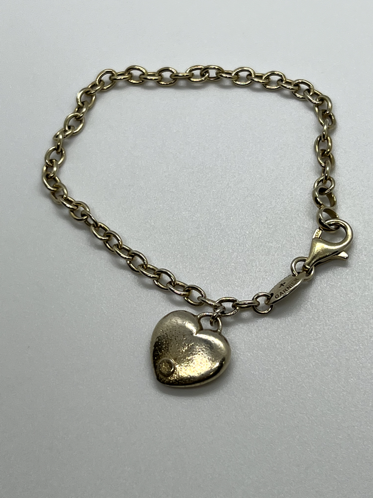 925 Sterling Silver Charles Garnier Heart Bracelet